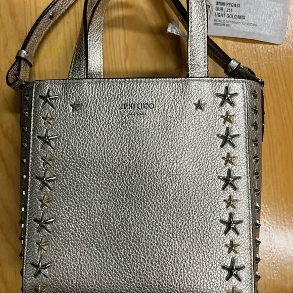 Jimmy Choo mini Pegasi tote bag - Metallic - Picture 2 of 5